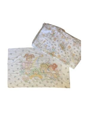 Cabbage Patch Kids O.A.A., Inc. 1983 Vintage Twin Fitted Sheet And Pillow Case